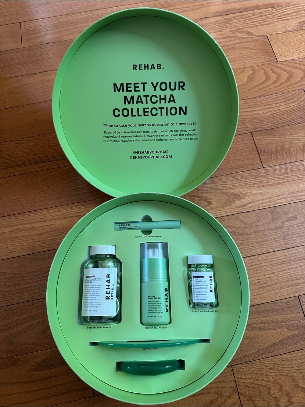REHAB Matcha Collection - Bright Green Skincare Set
